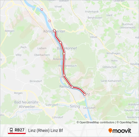 RB27 Train Line Map