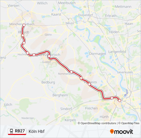 RB27 Train Line Map