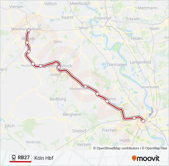 RB27 Train Line Map