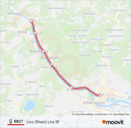 RB27 Train Line Map
