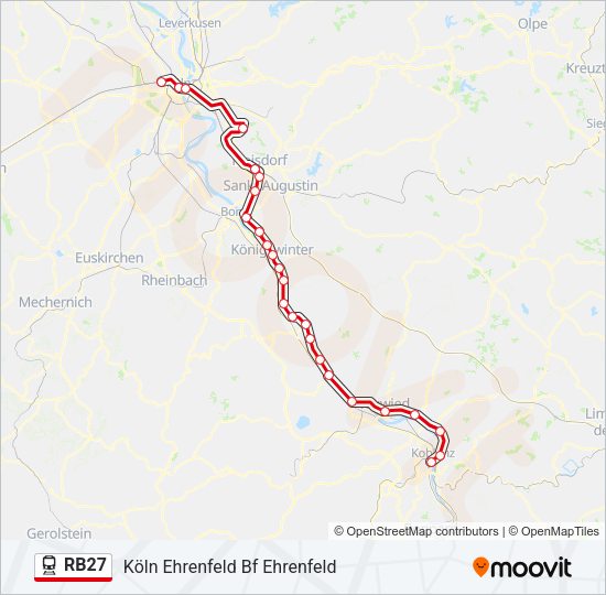 RB27 Train Line Map