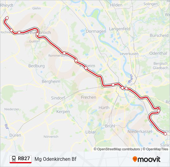 RB27 Train Line Map