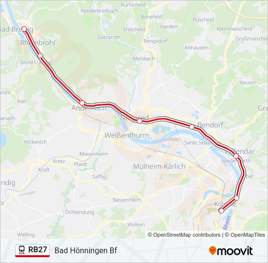 RB27 Train Line Map
