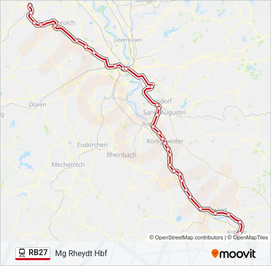 RB27 Train Line Map
