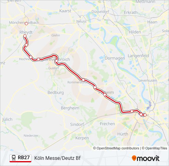 RB27 Train Line Map