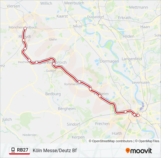 RB27 Train Line Map