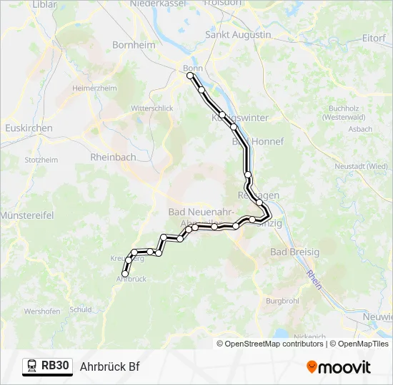 RB30 Train Line Map