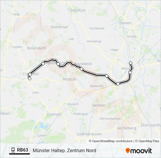 RB63 Train Line Map