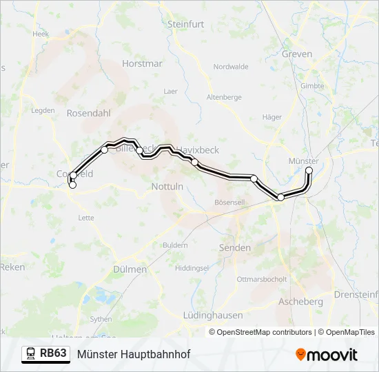 RB63 Train Line Map