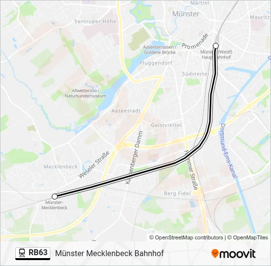 RB63 Train Line Map
