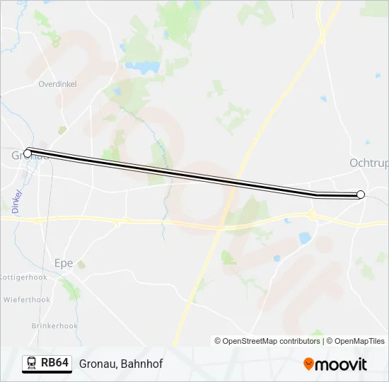 RB64 Train Line Map