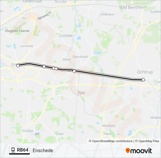 RB64 Train Line Map