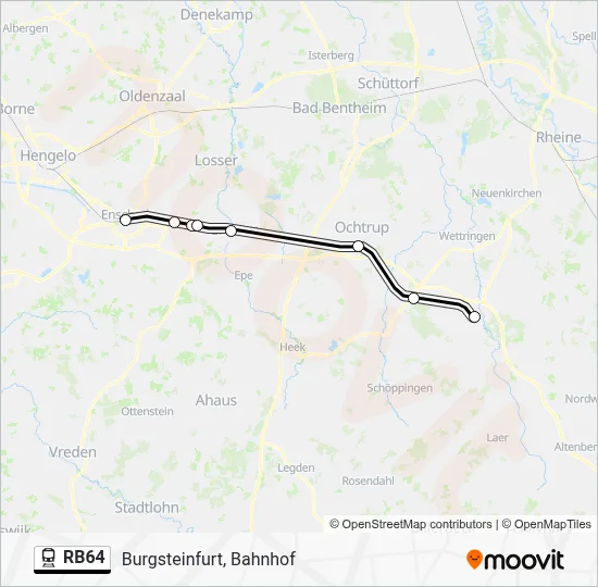RB64 Train Line Map