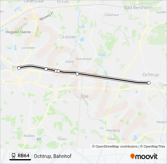 RB64 Train Line Map