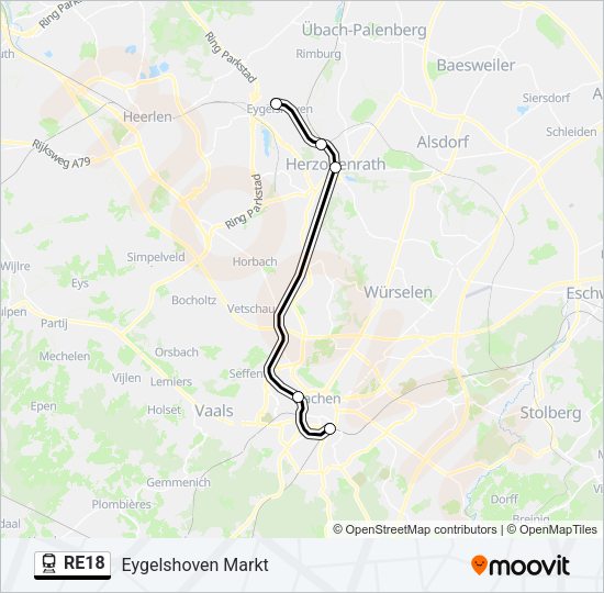 RE18 Train Line Map
