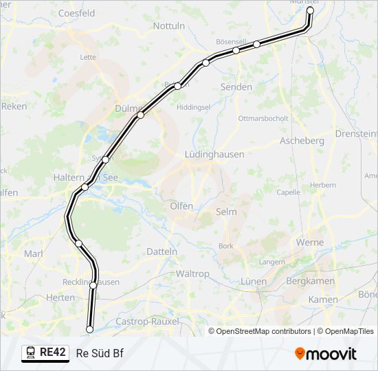 re42 Route: Fahrpläne, Haltestellen & Karten - Re Süd Bf (Aktualisiert)