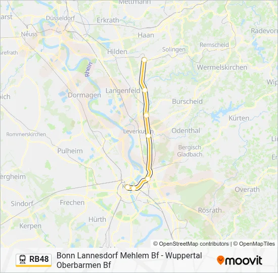 RB48 Train Line Map