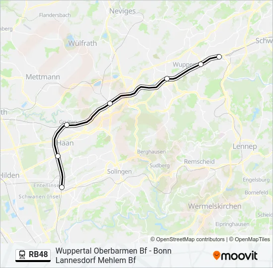 RB48 Train Line Map