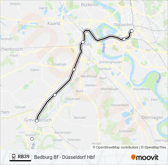 RB39 Train Line Map