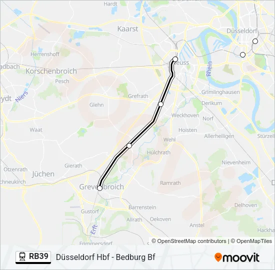 RB39 Train Line Map