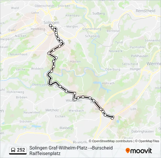 252 Bus Line Map