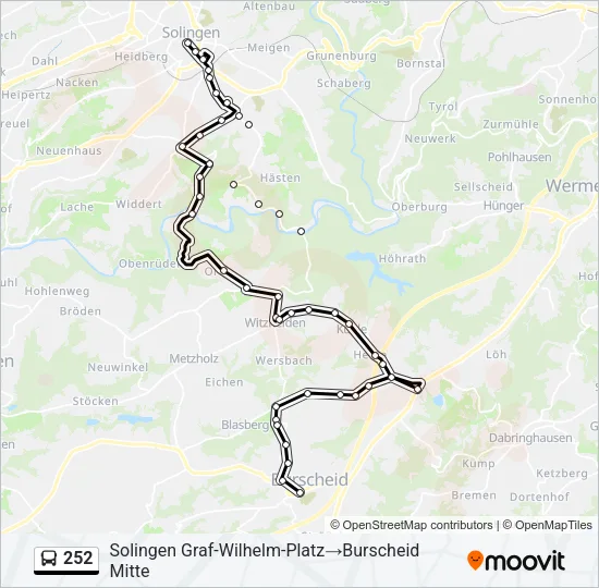 252 Bus Line Map