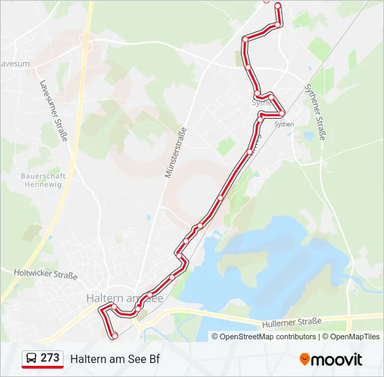 273 Bus Line Map