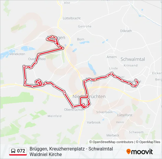 072 Bus Line Map