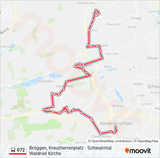 072 Bus Line Map