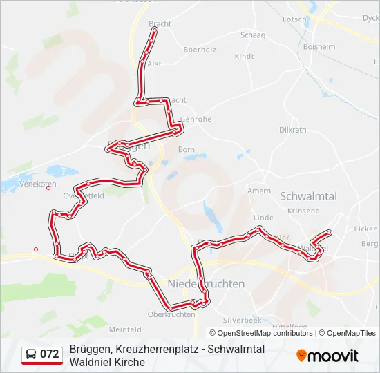072 Bus Line Map