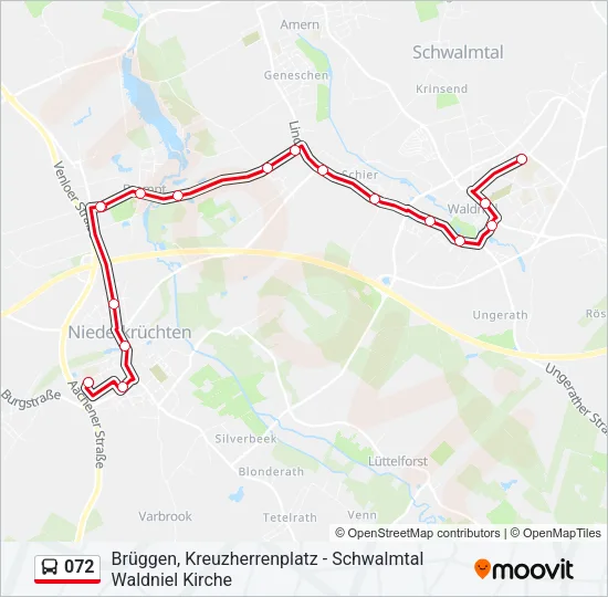 072 Bus Line Map