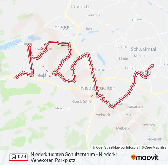 073 Bus Line Map