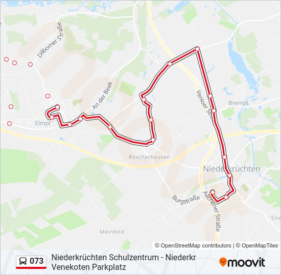 073 bus Line Map