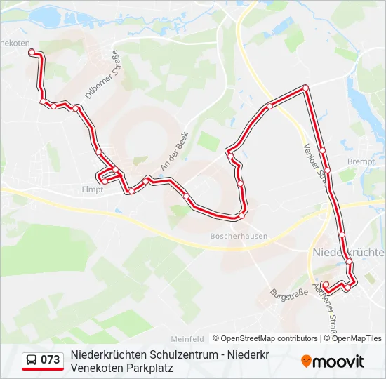 073 Bus Line Map