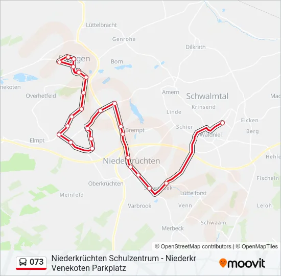 073 Bus Line Map