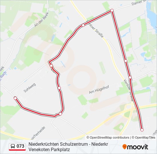 073 bus Line Map