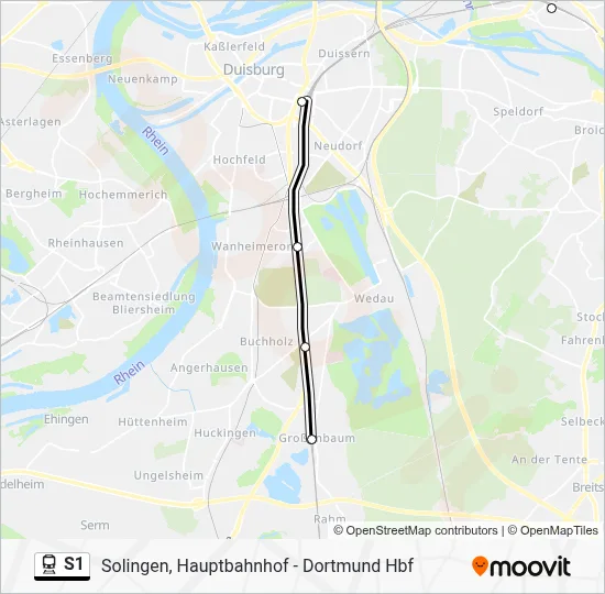 S1 Train Line Map