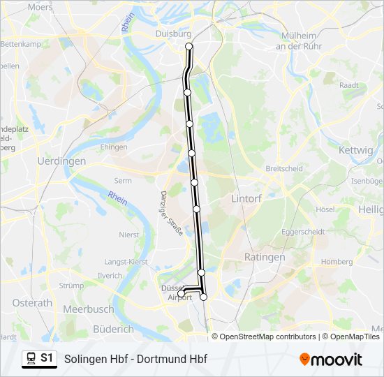 S1 Train Line Map