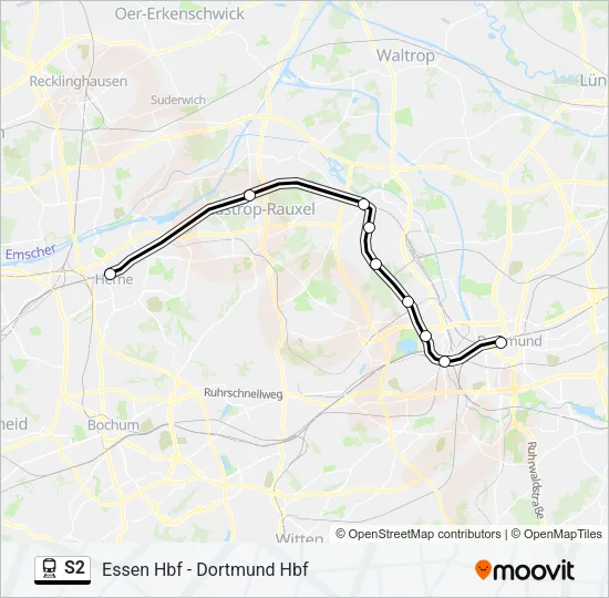 S2 Train Line Map