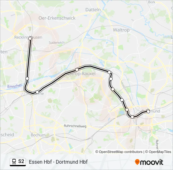 S2 Train Line Map