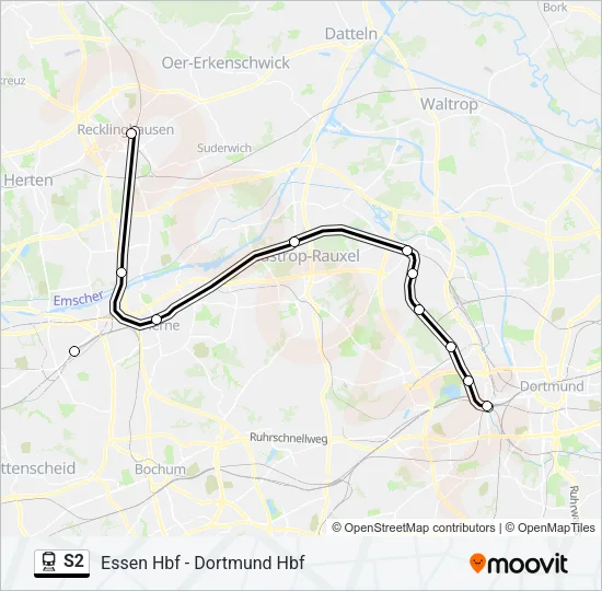 S2 Train Line Map