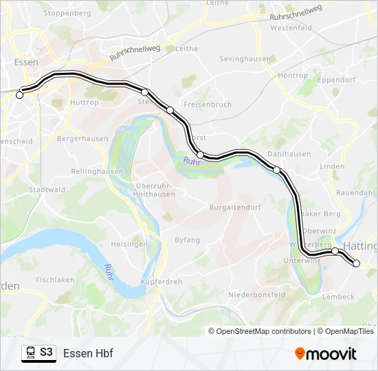 S3 Train Line Map