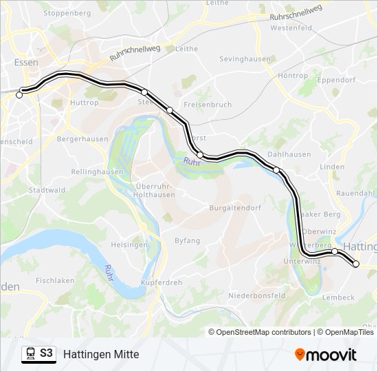 S3 Train Line Map