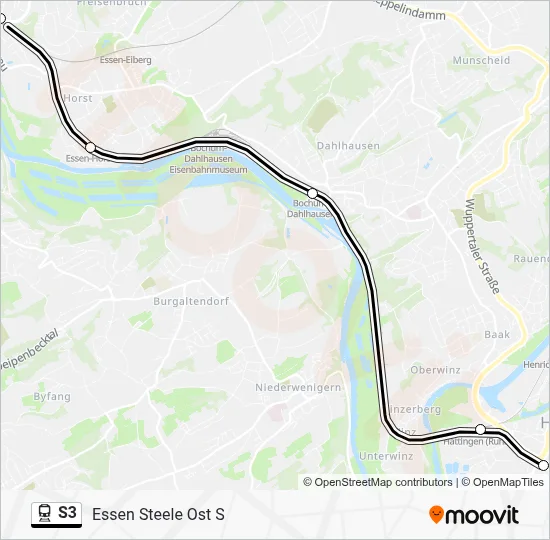 S3 Train Line Map