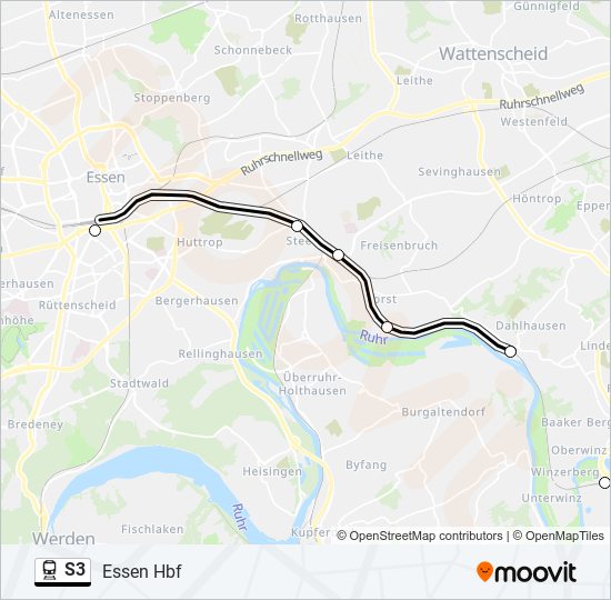 S3 Route: Schedules, Stops & Maps - Essen Hbf (updated)