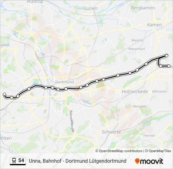 S4 Train Line Map