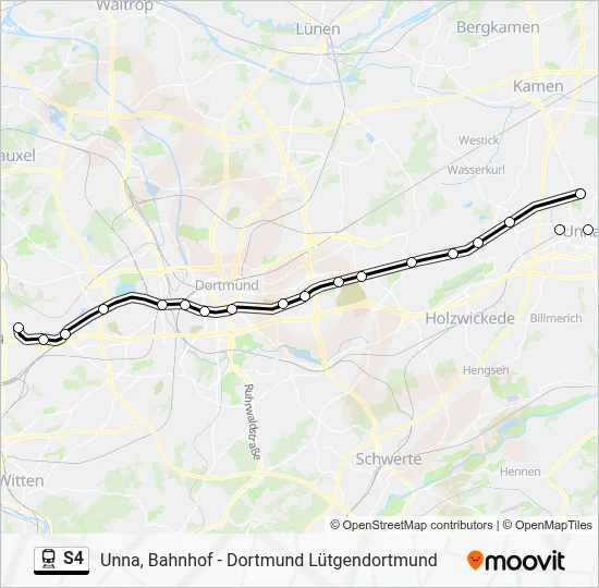 S4 Train Line Map