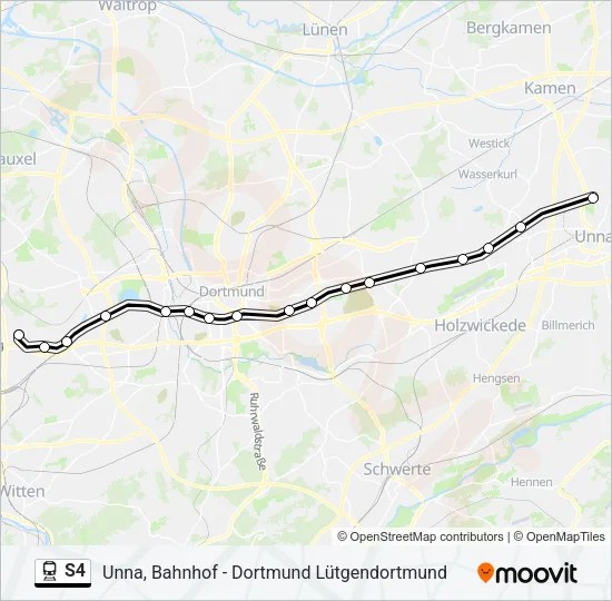 S4 Train Line Map