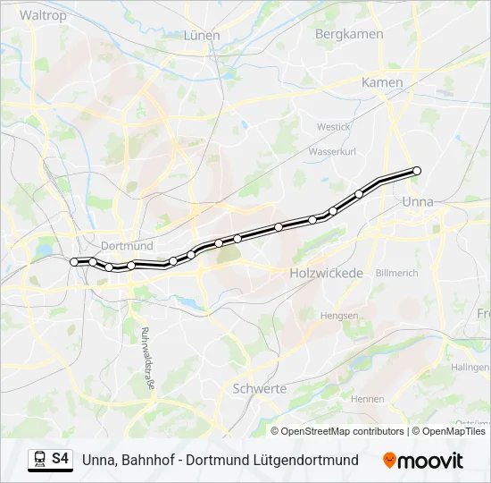 S4 Train Line Map