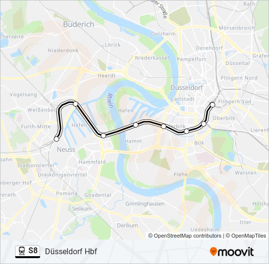 S8 Train Line Map